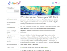 Tablet Screenshot of e-esence.cz